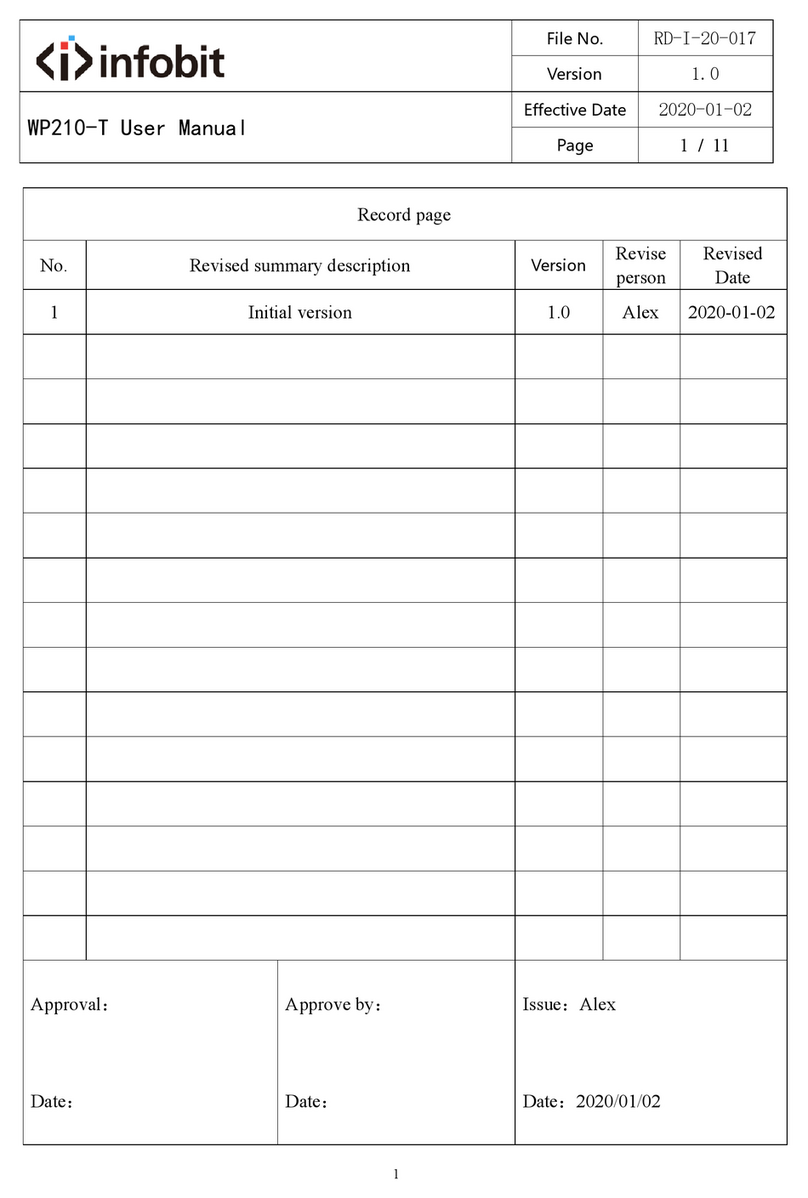 infobit WP210-T user manual