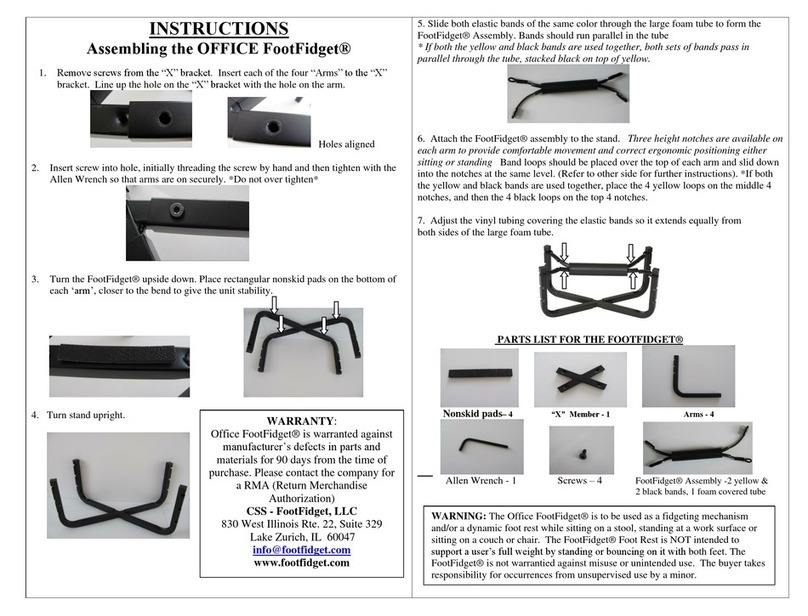 CSS OFFICE FootFidget instructions