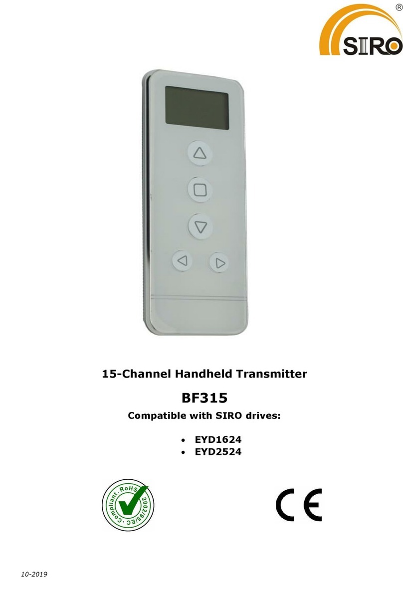 Siro BF315 manual