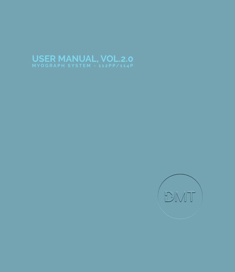 DMT MYOGRAPH SYSTEM 112PP user manual