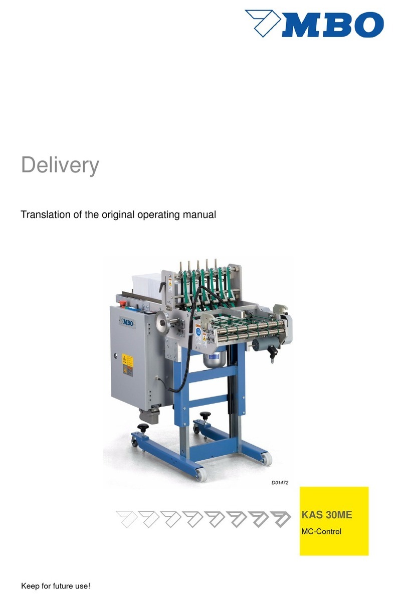 MBO Delivery KAS 30ME Translation of the original operating manual MBO Delivery KAS 30ME Translation of the original operating manual