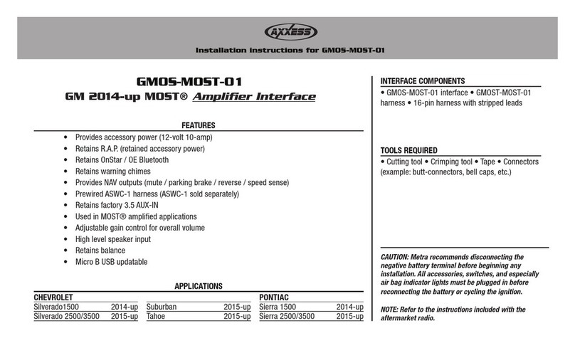 Axxess GMOS-MOST-01 installation instructions