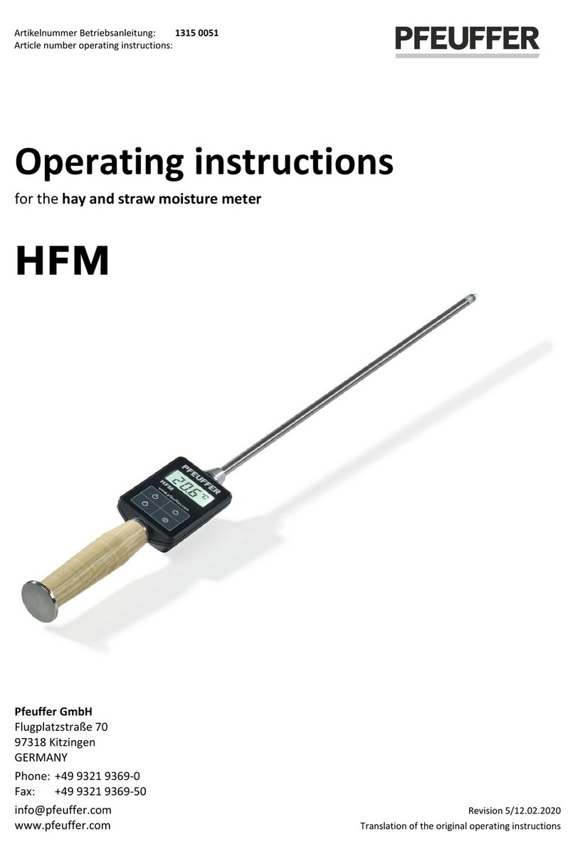 Pfeuffer HFM User manual