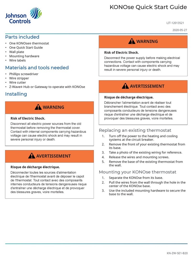 Johnson Controls KONOse User manual Johnson Controls KONOse User manual