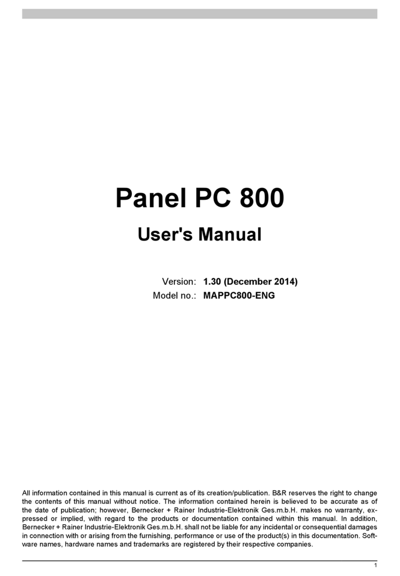 B&R Panel PC 800 user manual