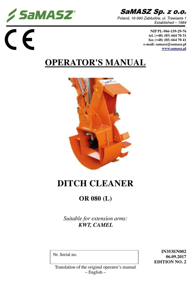 SaMASZ OR 080 L Operator's manual