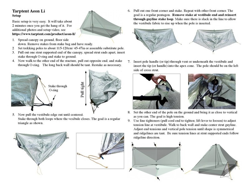 Tarptent Aeon Li User manual