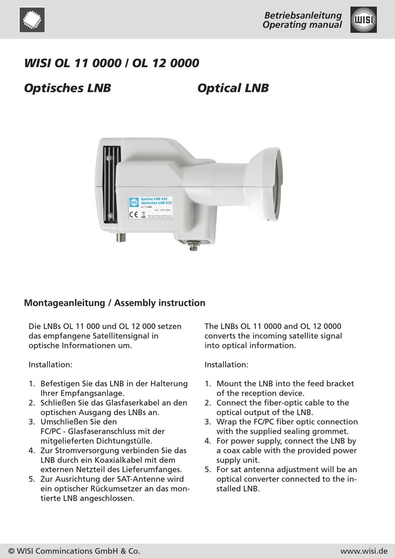 Wisi OL 11 0000 operating manual