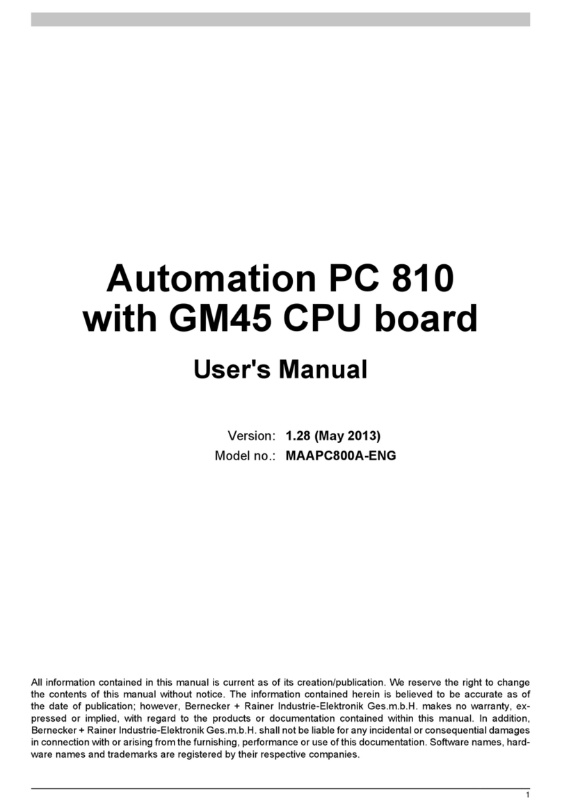 B&R Automation PC 810 user manual