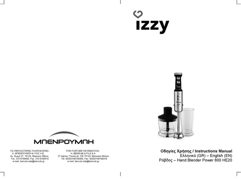 izzy Power 800 HE20 User manual izzy Power 800 HE20 User manual