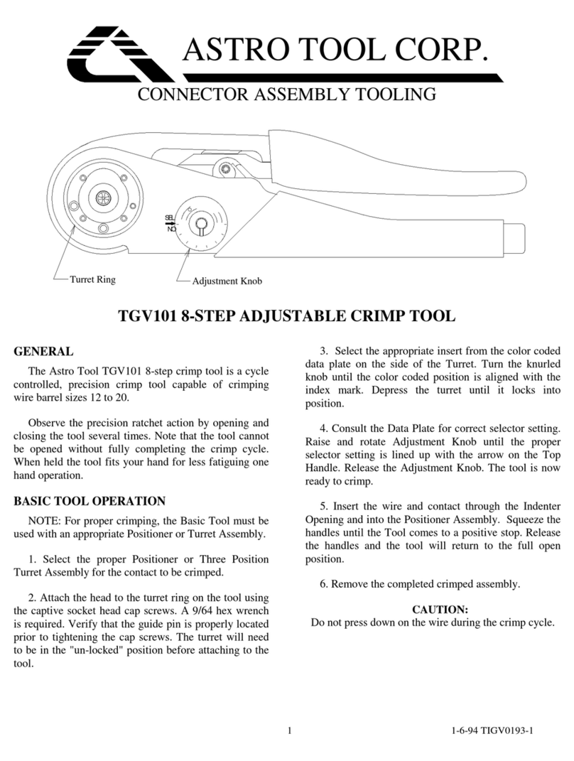 Astro Tool TGV101 User manual