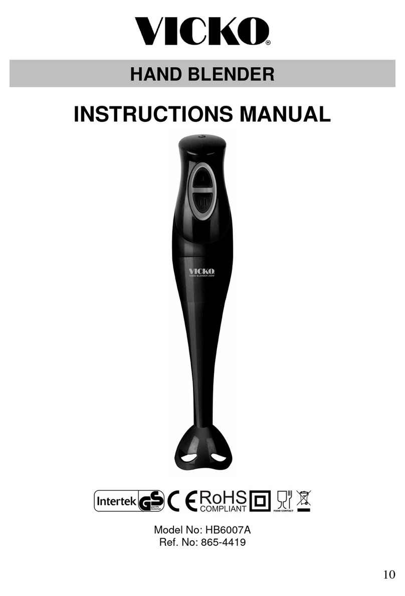 Vicko HB6007A instruction manual