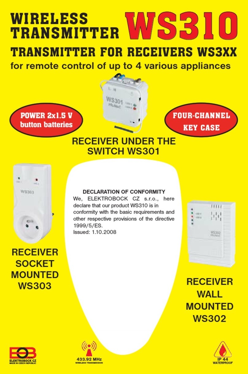 ELEKTROBOCK WS310 manual