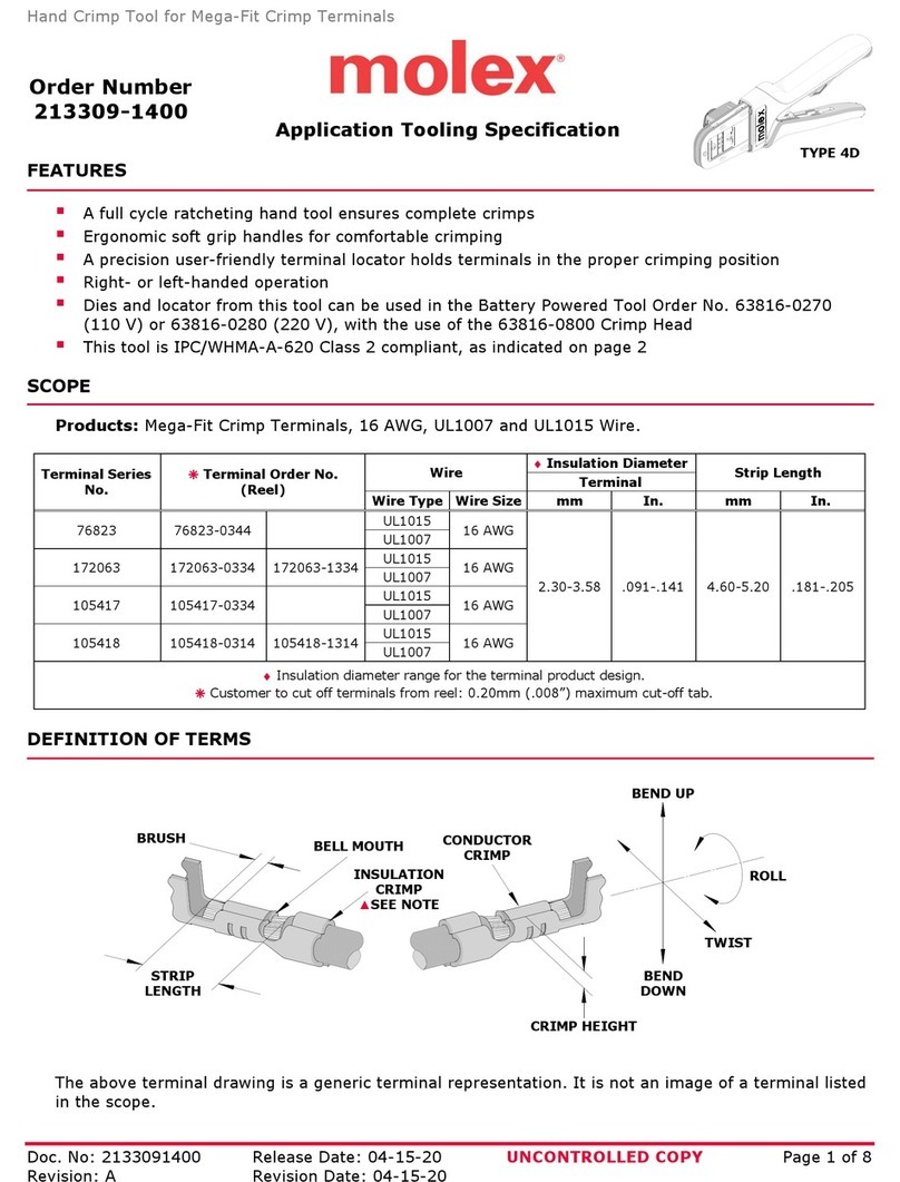 molex 213309-1400 User manual