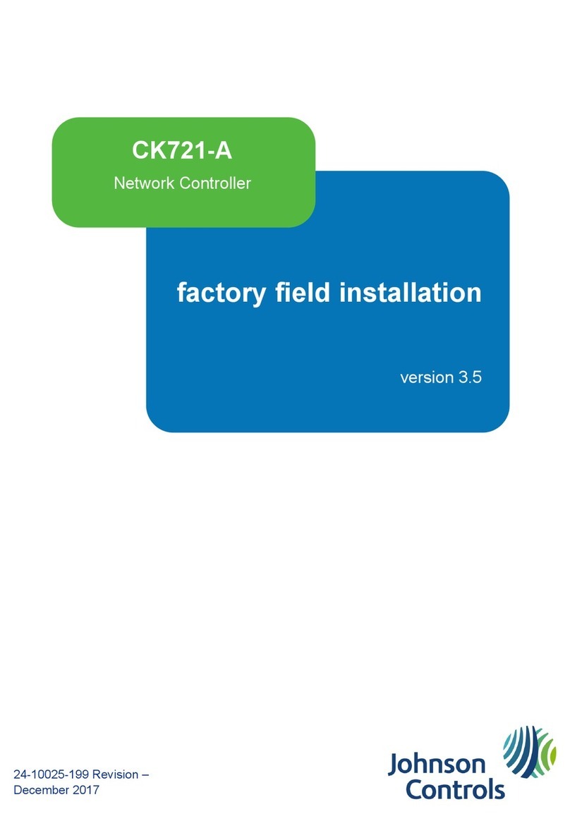 Johnson Controls CK721-A User manual