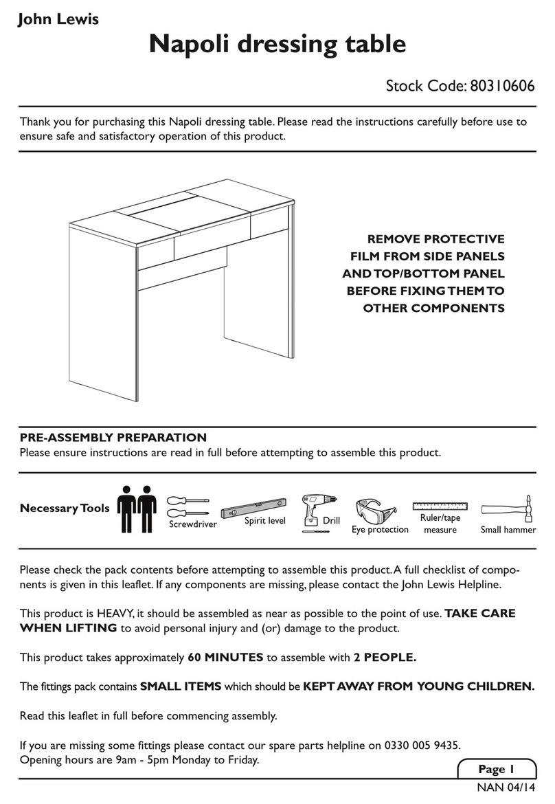 John Lewis Napoli 80310606 instructions