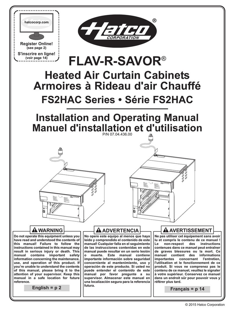 Hatco FLAV-R-SAVOR FS2HAS Series User manual