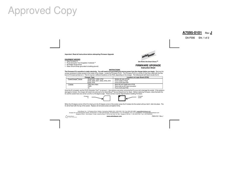 Anton/Bauer TITAN T2 instruction sheet