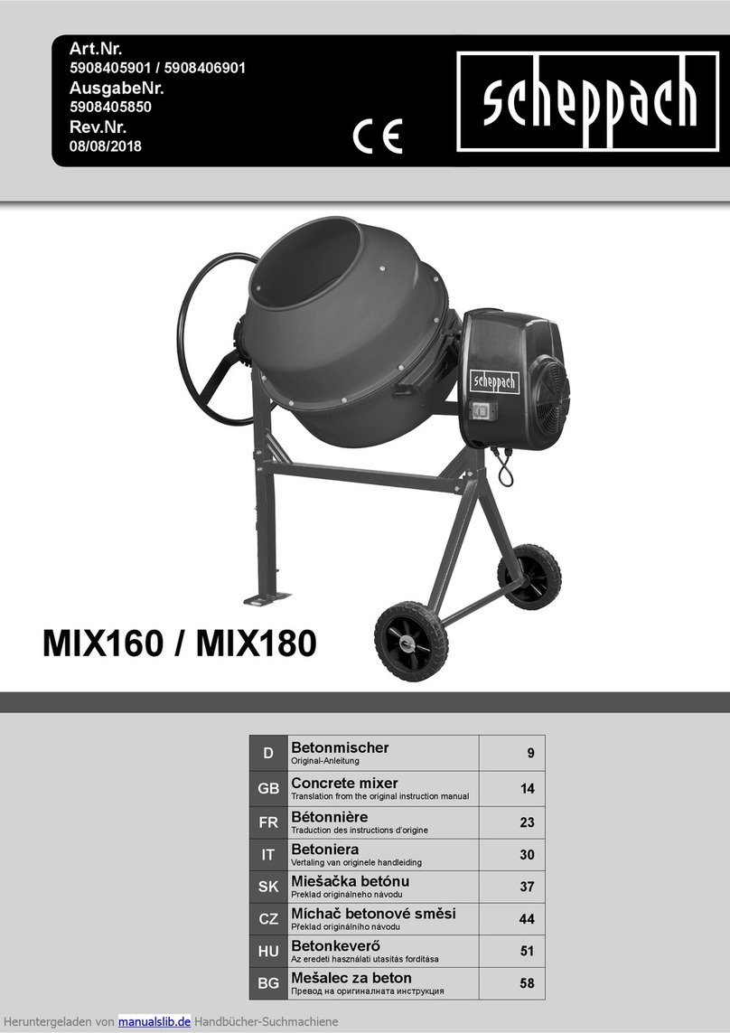 Scheppach MIX160 Assembly instructions
