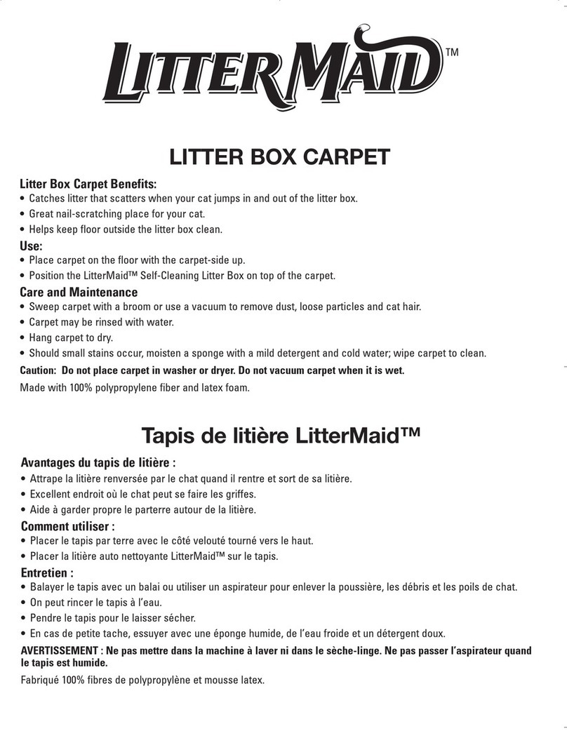 LitterMaid LITTER BOX CARPET quick start guide