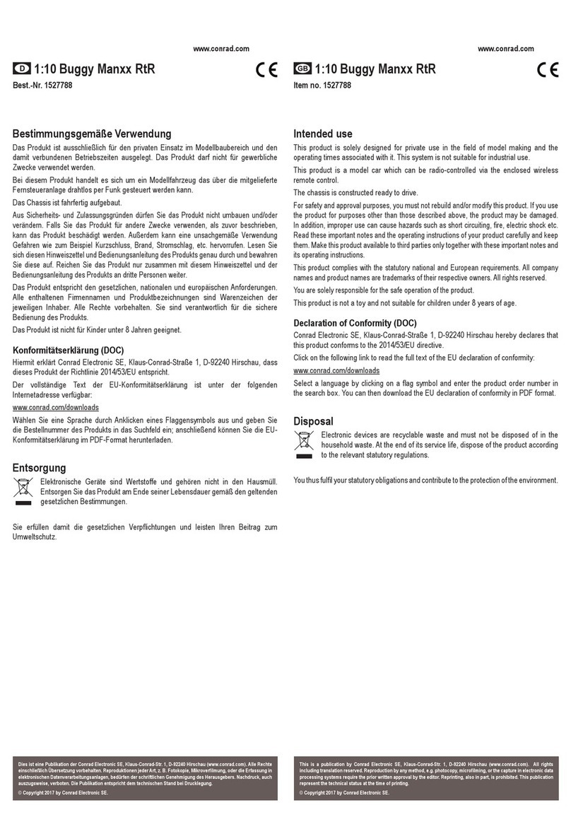 Conrad Manxx User manual