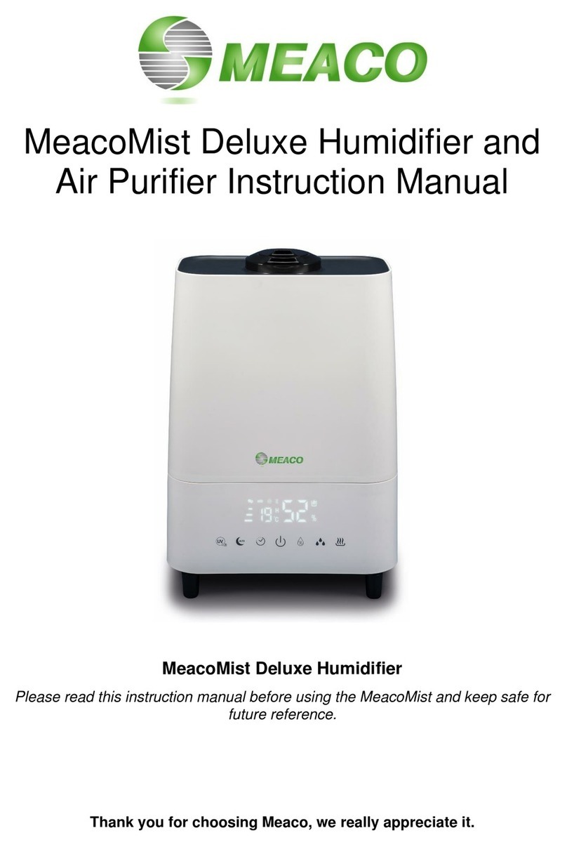 Meaco MeacoMist Deluxe instruction manual