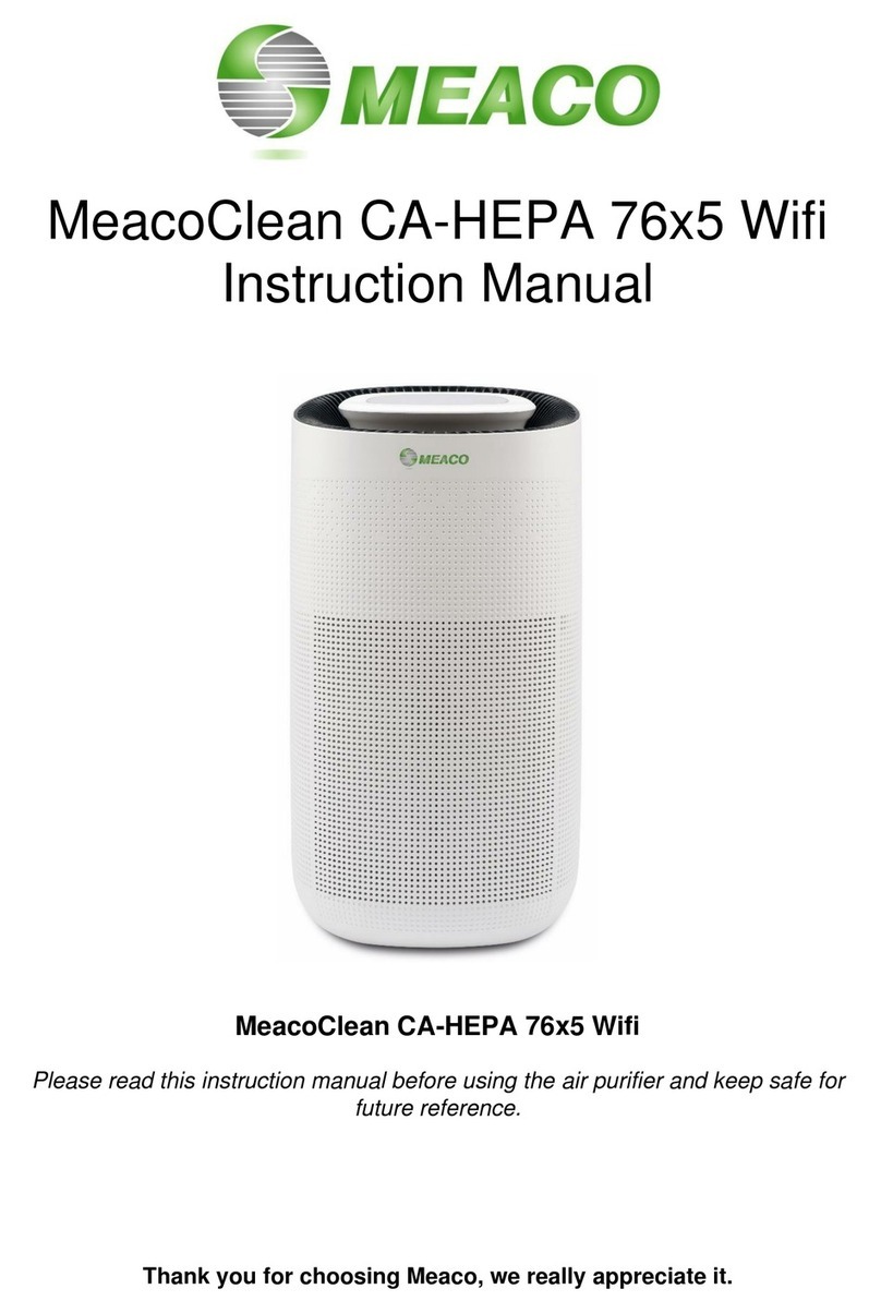 Meaco MeacoClean CA-HEPA 76x5 Wifi User manual Meaco MeacoClean CA-HEPA 76x5 Wifi User manual