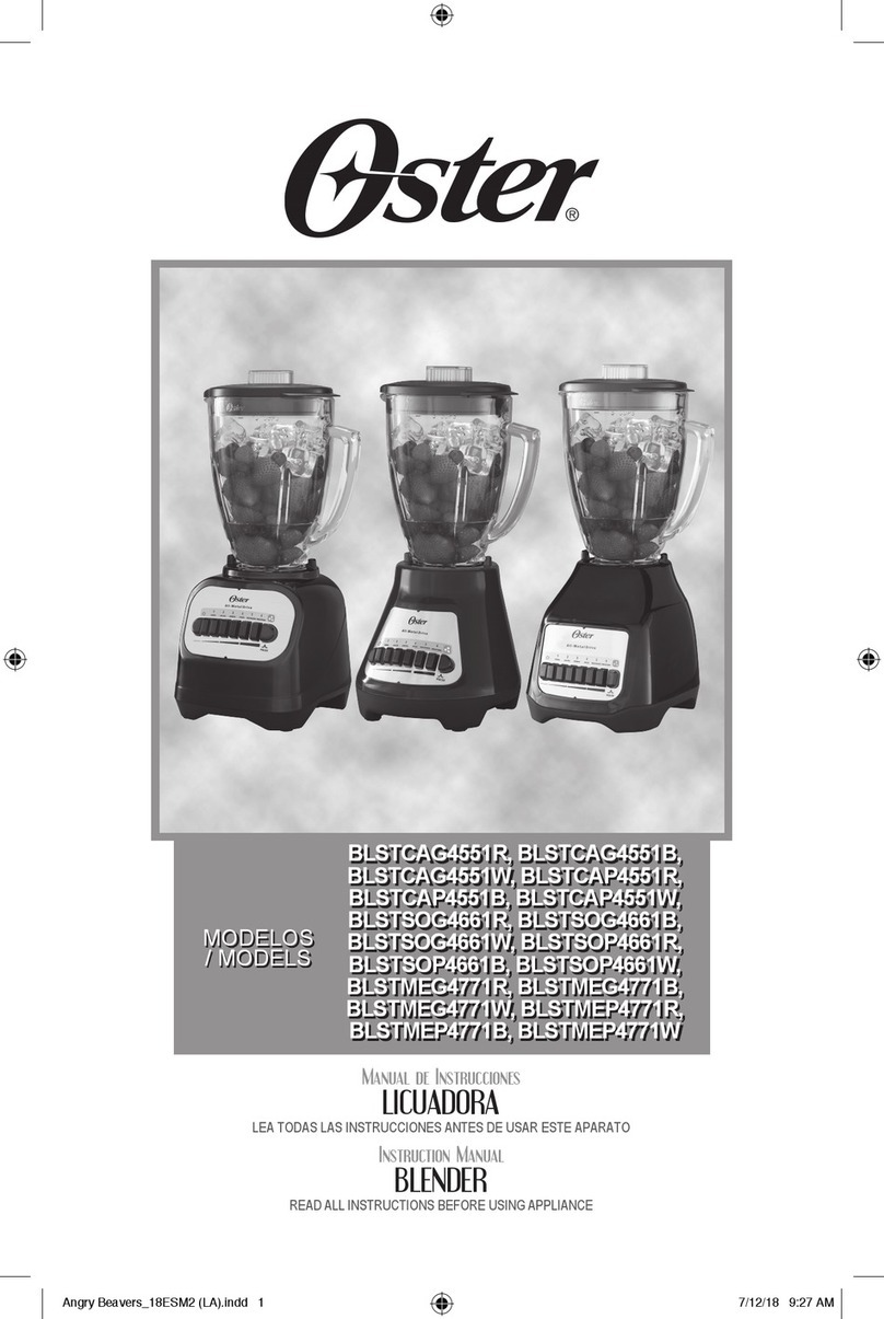 Oster BLSTCAG4551R User manual Oster BLSTCAG4551R User manual