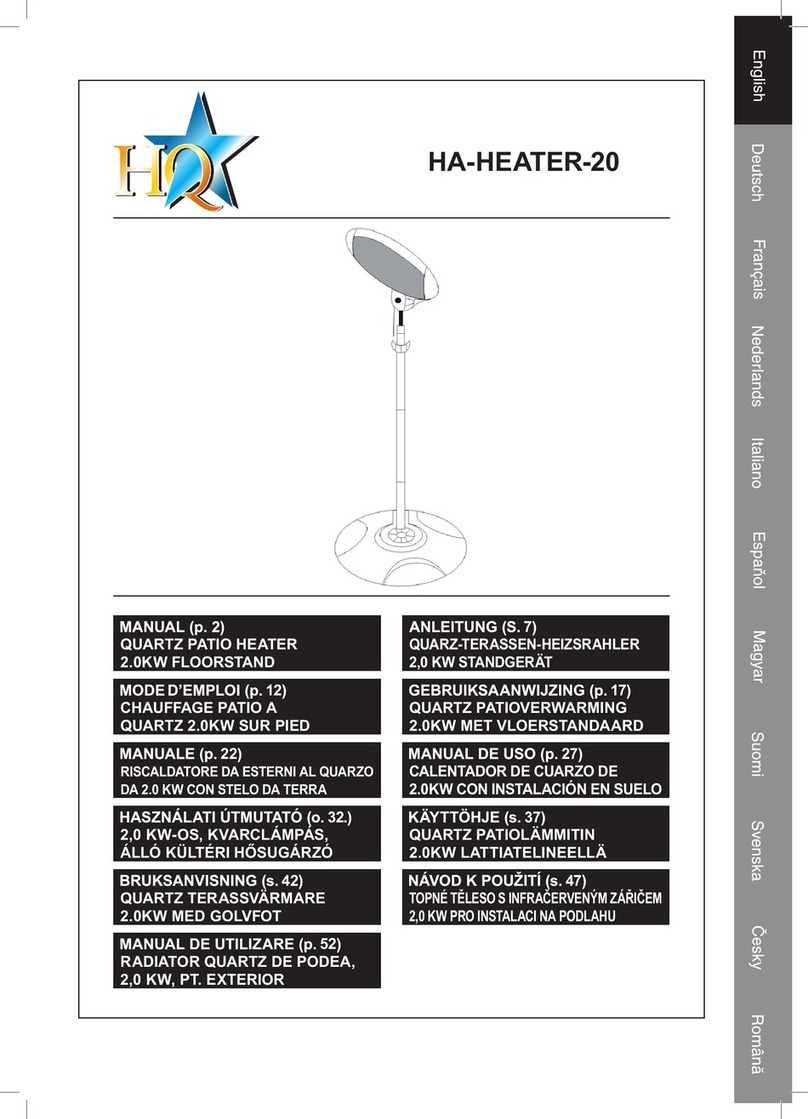 HQ HA-HEATER-20 User manual