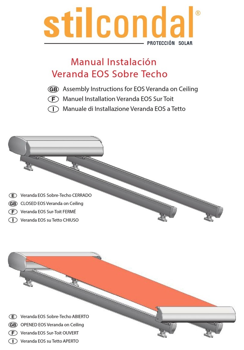 Stilcondal EOS Veranda on Ceiling Assembly instructions Stilcondal EOS Veranda on Ceiling Assembly instructions