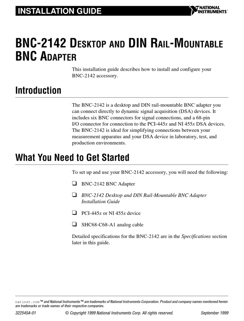 National Instruments BNC-2142 User manual