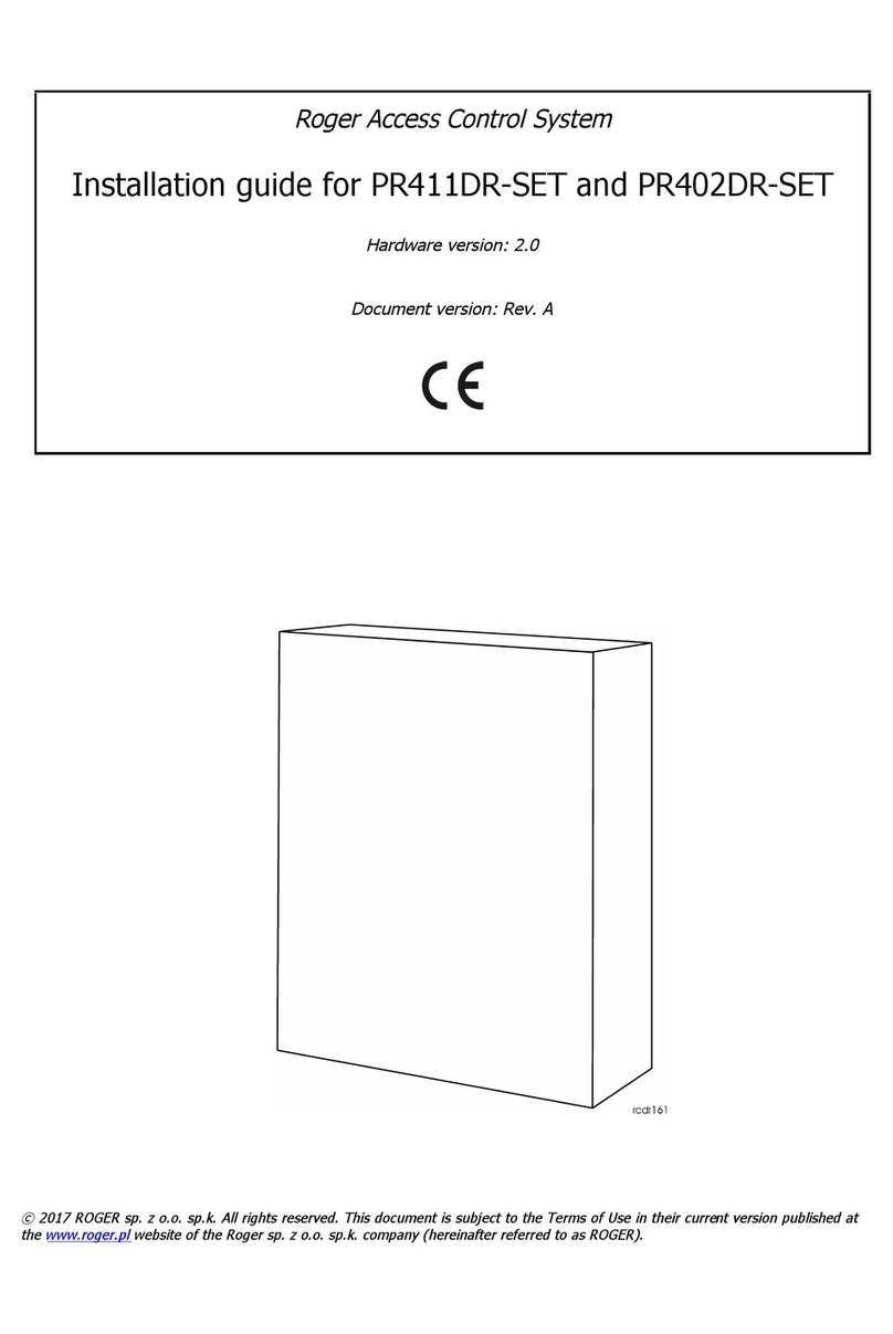 Roger PR411DR-SET User manual