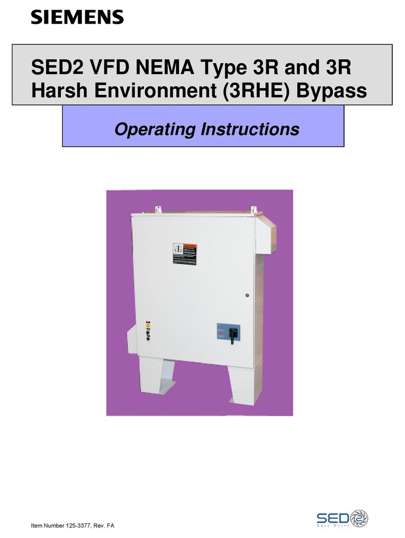 Siemens SED2 VFD User manual