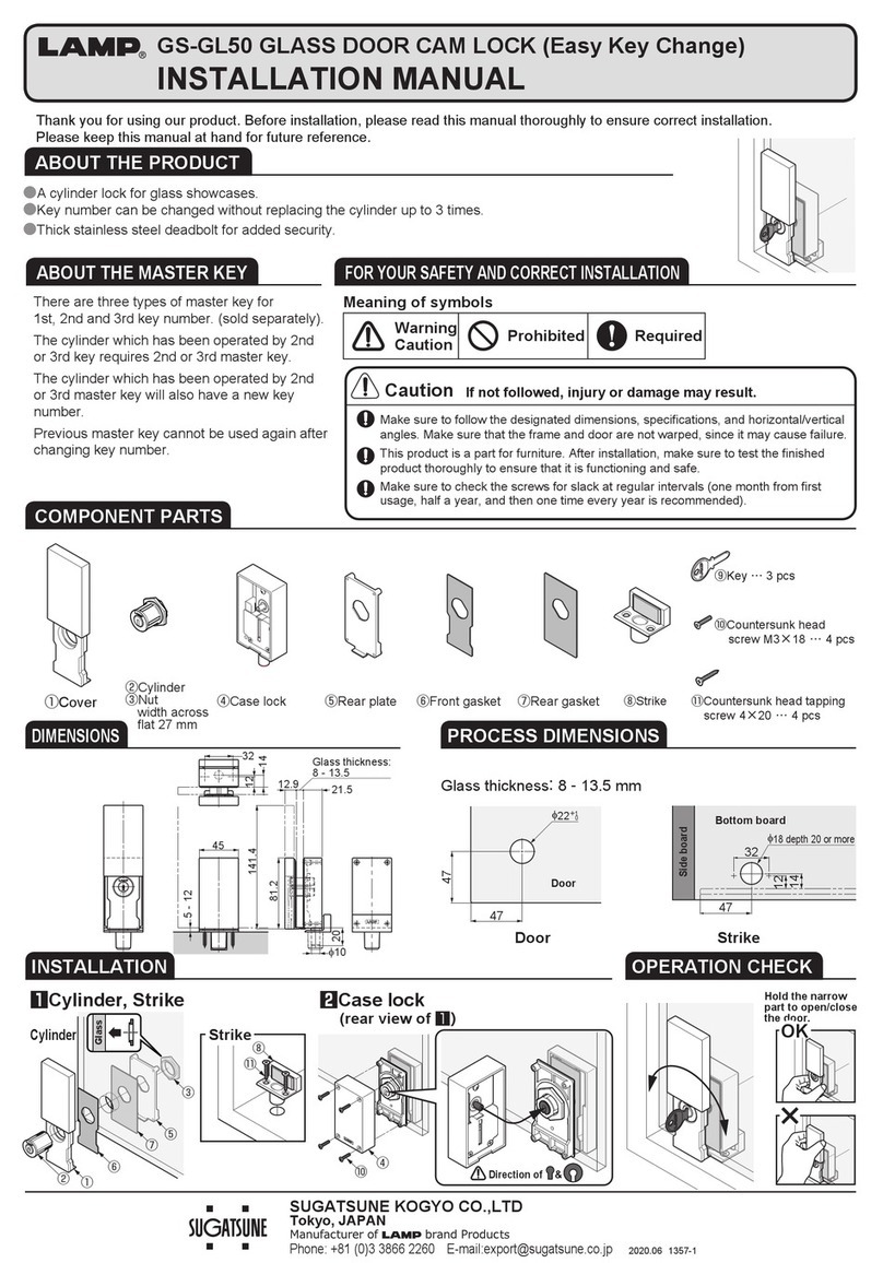 SUGATSUNE Lamp GS-GL50 installation manual