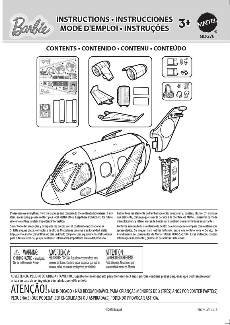 Mattel Barbie GDG76 User manual Mattel Barbie GDG76 User manual