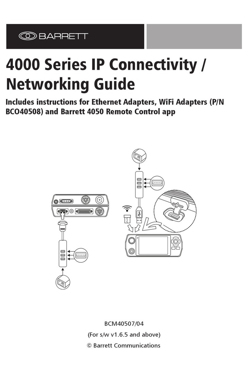 Barrett 4000 Series Networking guide