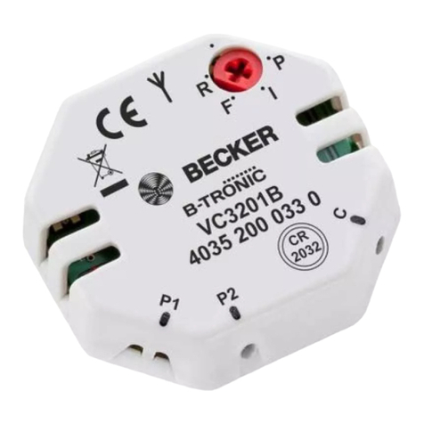 Becker B-Tronic VarioControl VC3201B Assembly and operation instructions