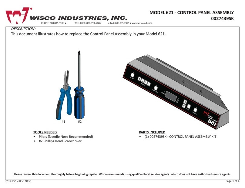 Wisco Industries 621 User manual Wisco Industries 621 User manual