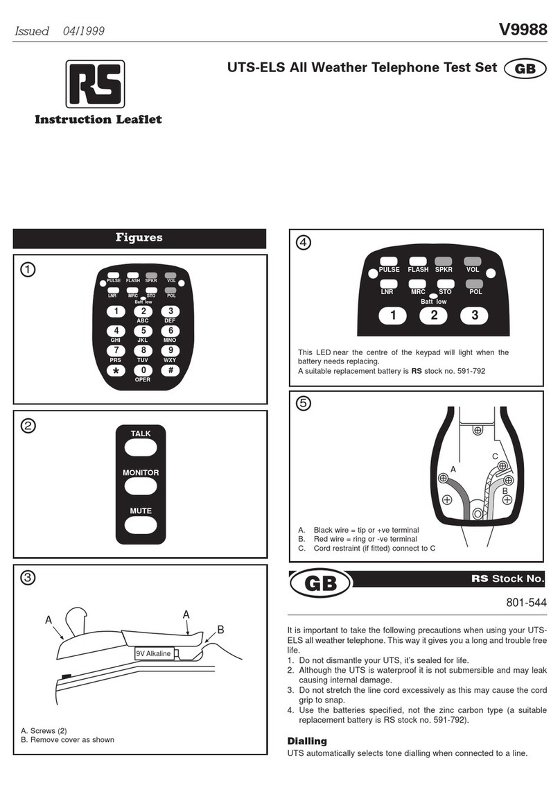 RS UTS-ELS Instruction leaflet