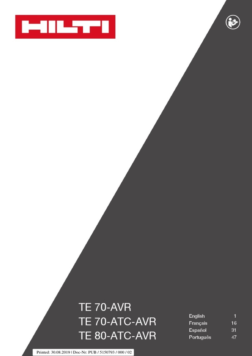 Hilti TE 70-AVR User manual