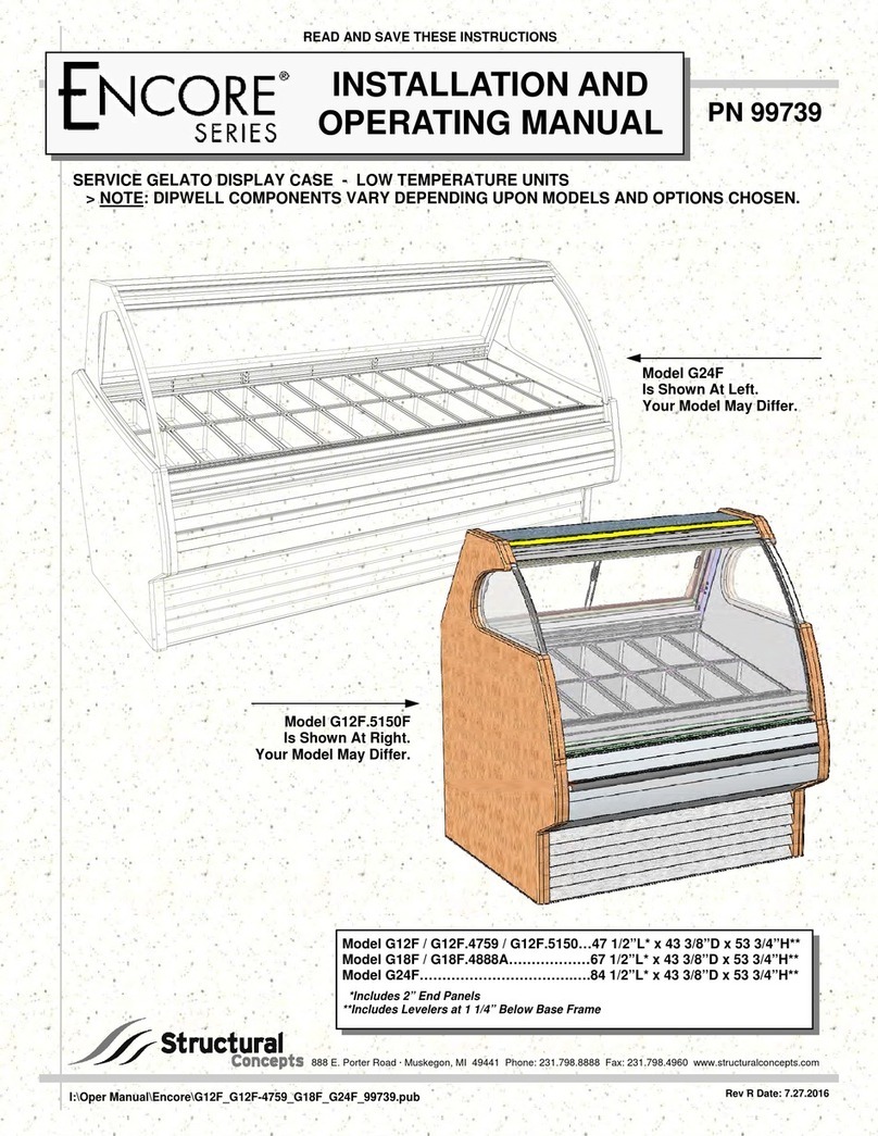 Structural Concepts ENCORE Series Installation and operating manual
