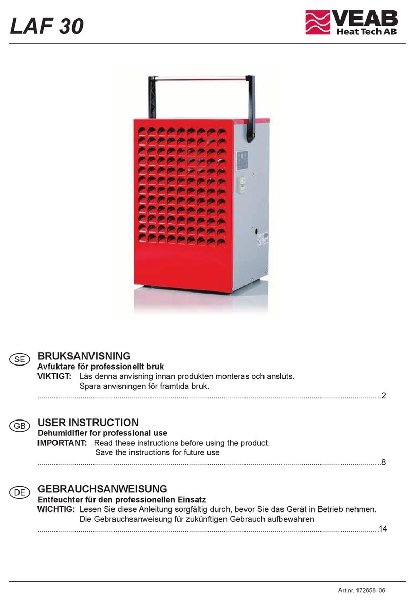 VEAB LAF 30 Installation instructions