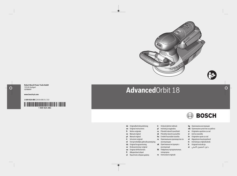 Bosch AdvancedOrbit 18 User manual