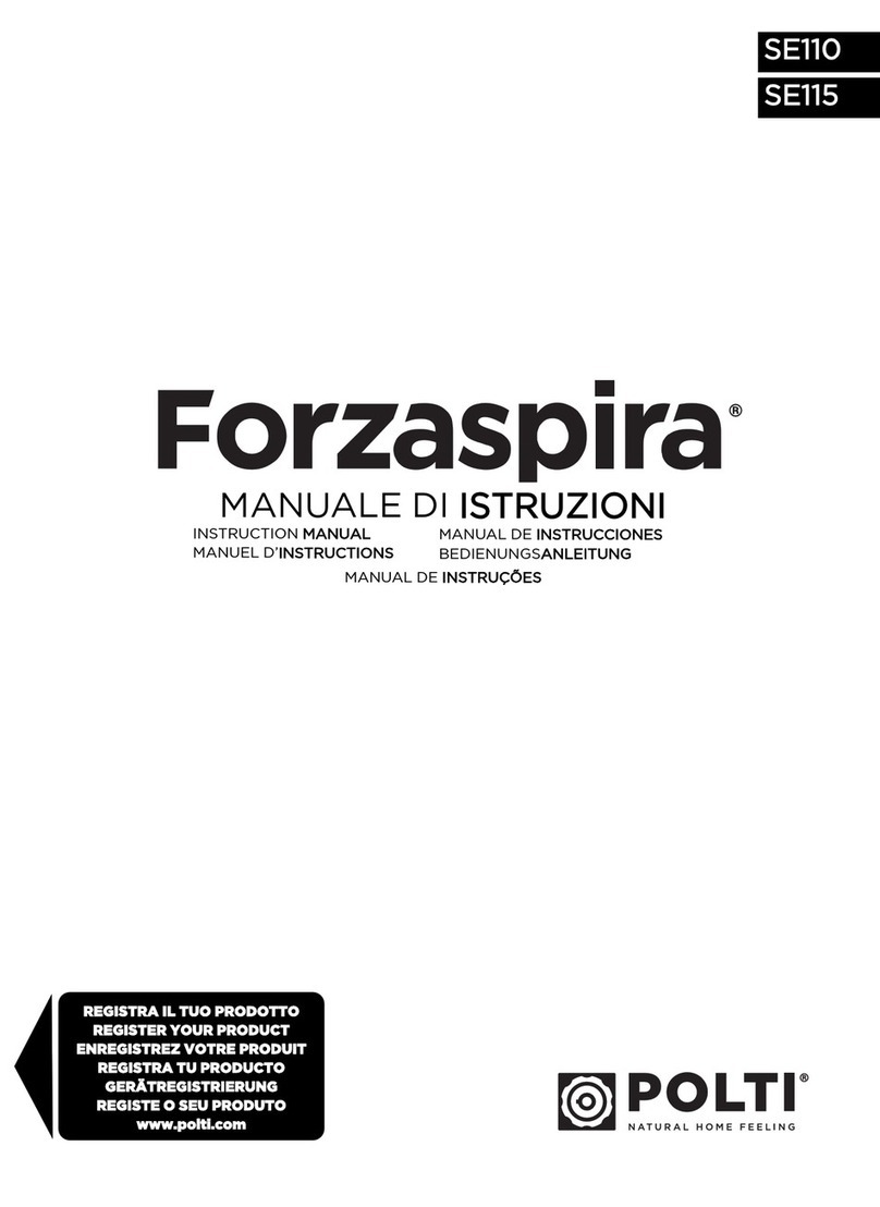 POLTI SE110 instruction manual
