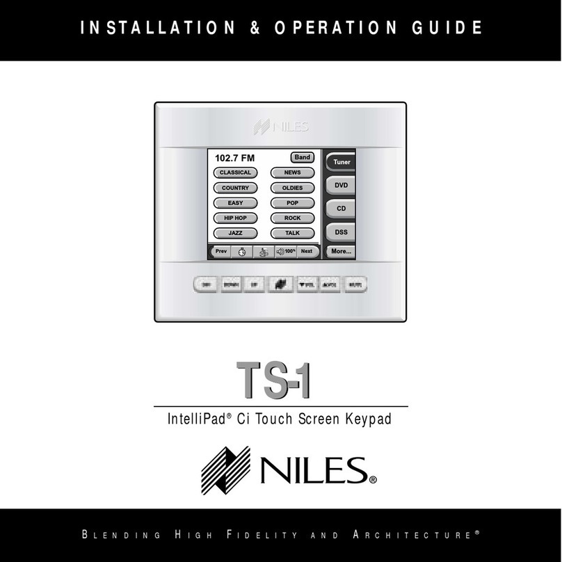 Niles INTELLIPAD TS-1 Original operating instructions