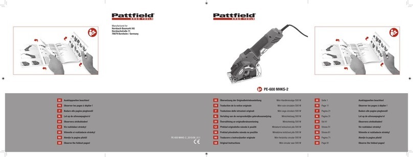 Pattfield Ergo Tools PE-600 MHKS-2 Original instructions