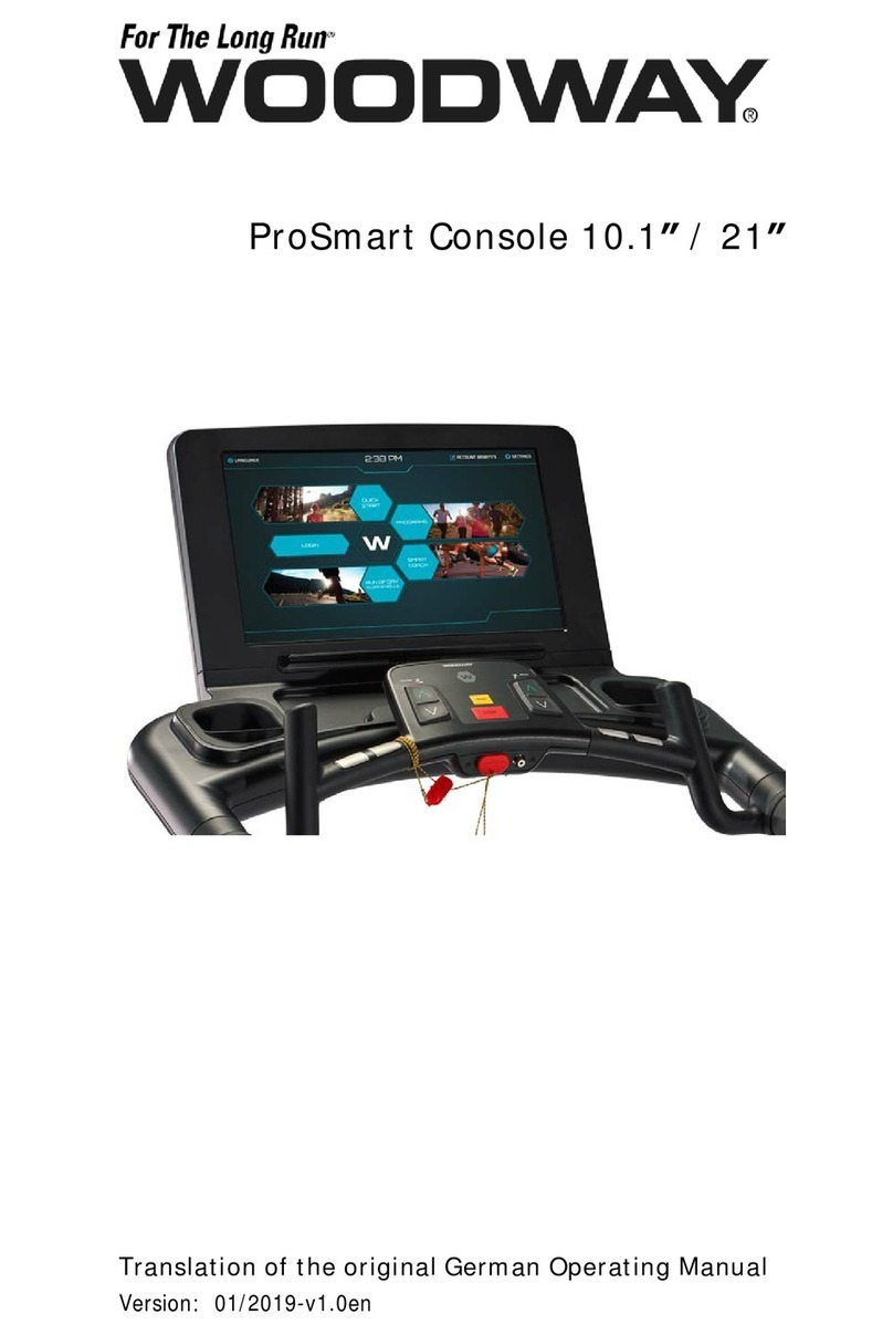 Woodway ProSmart Console 10.1" User manual