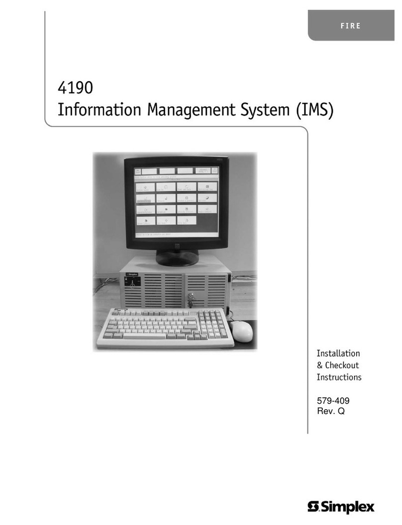 Simplex 4190 Installation instruction