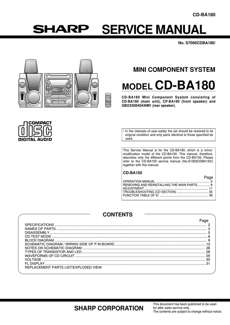 Sharp CD-BA180 Service manual