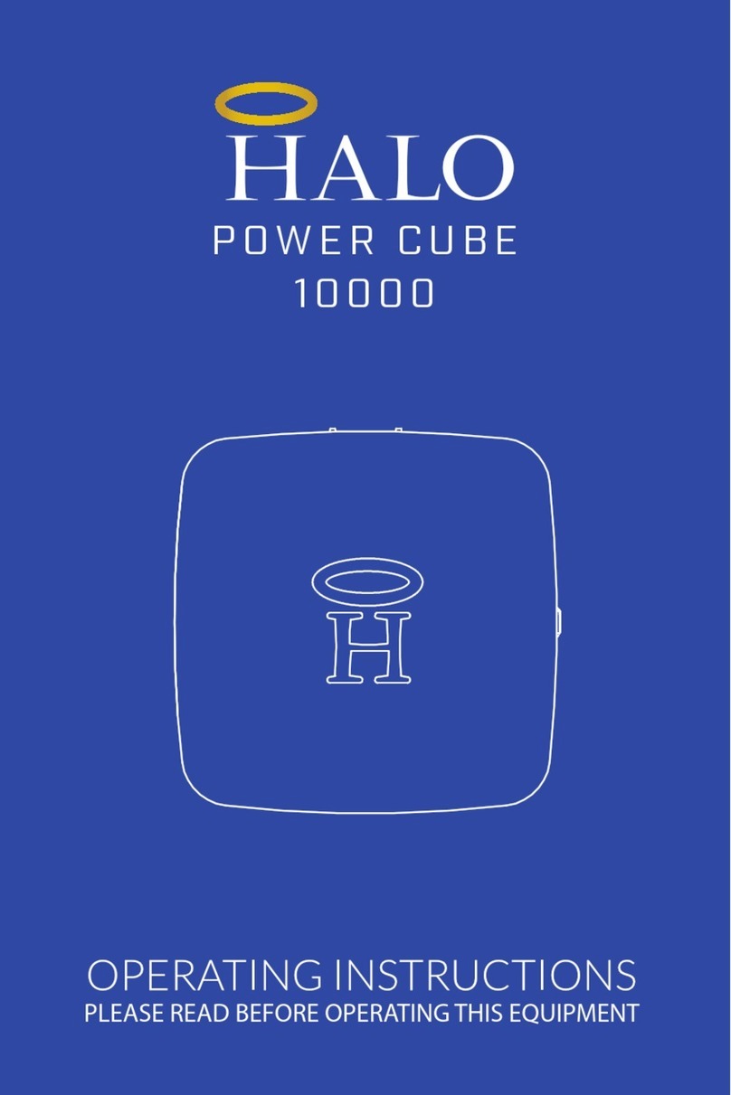Halo POWER CUBE 10000 operating instructions